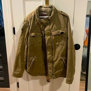 Vintage Levi Strauss Heavy Workers Coat Sherpa Lined Size Large